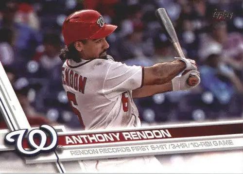 Original gloss of 2017 Topps Update US290 Anthony Rendon Nationals baseball card