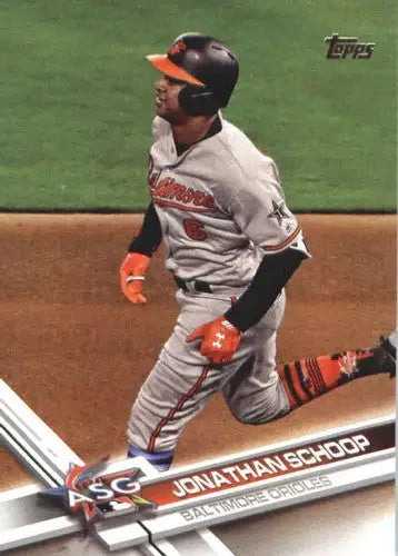 2017 Topps Update US292 Jonathan Schoop Baseball Card Orioles original gloss NM-MT