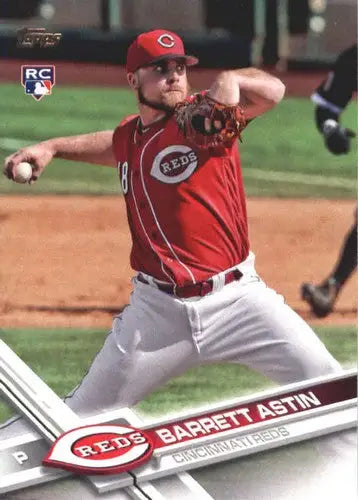 Original gloss US53 Barrett Astin baseball card from 2017 Topps Update product