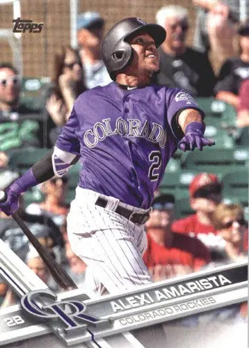 2017 Topps Update US97 Alexi Amarista baseball card Rockies NM-MT ID 5739
