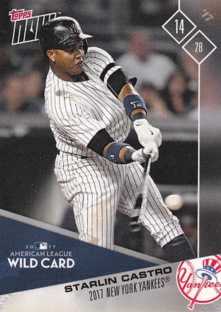 2017 TOPSP NOW POST SEASON #PS-81 STARLIN CASTRO- NEW YORK YANKEES - Baseball Card Single