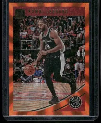 2018-19 Panini Donruss Kawhi Leonard #121 Orange Basketball - Basketball Card Single