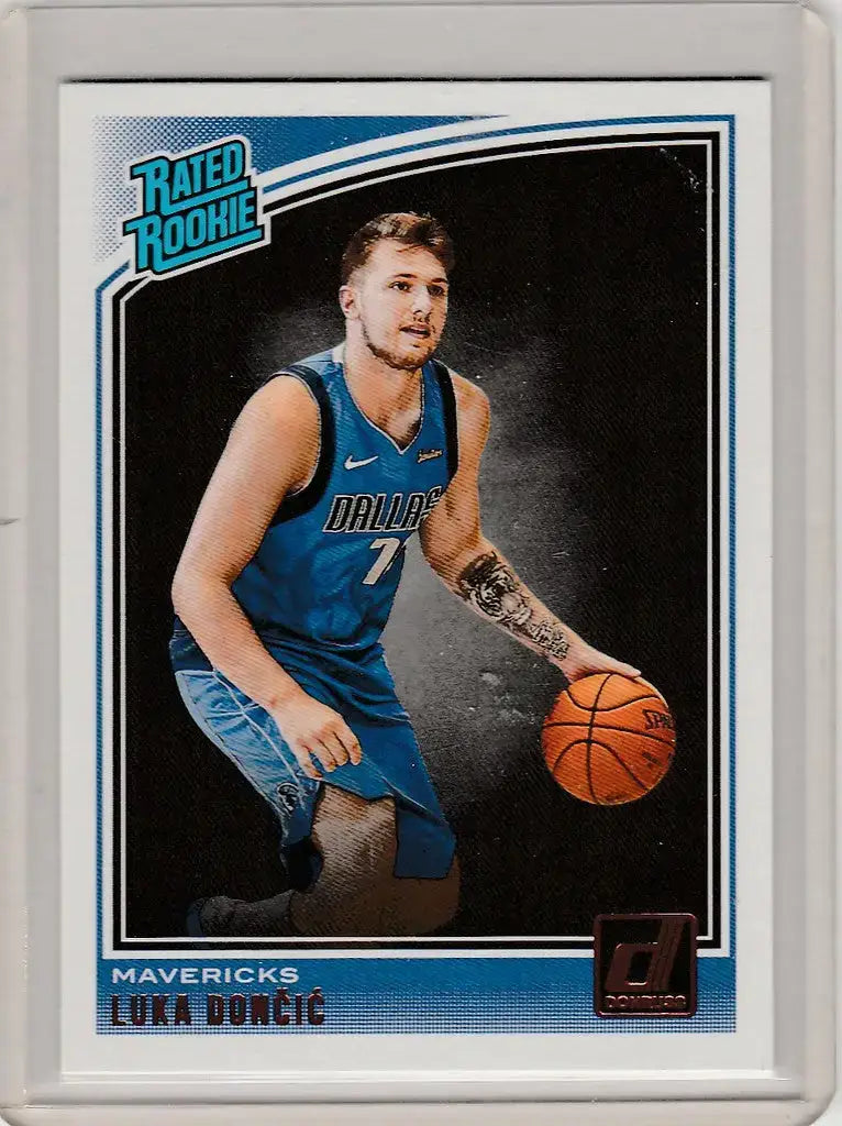 2018-19 PANINI DONRUSS RATED ROOKIE 177 LUKA DONCIC DALLAS MAVERICKS