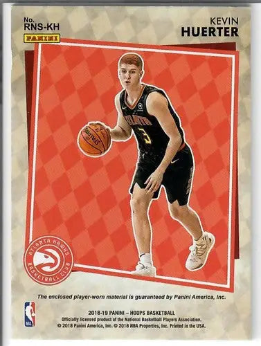 2018-19 Panini Hoops Rise N Shine Memorabilia Winter #19 Kevin Huerter ID:72672 - Basketball Card Single