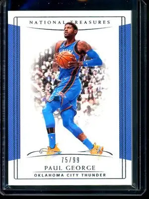 2018-19 Panini National Treasures Paul George #51 75/99 Basketball