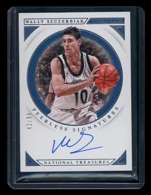 2018-19 Panini National Treasures Peerless Auto Wally Szczerbiak #PS-WSZ 42/99