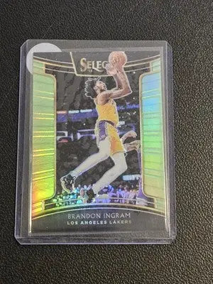 2018-19 Panini Select #44 Brandon Ingram Neon Green Prizms #/75 - Basketball Card Single