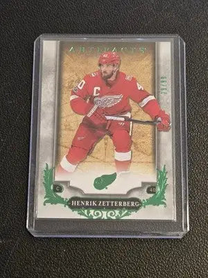 2018-19 Upper Deck Artifacts #122 Henrik Zetterberg Emerald #/99 - Hockey Card Single