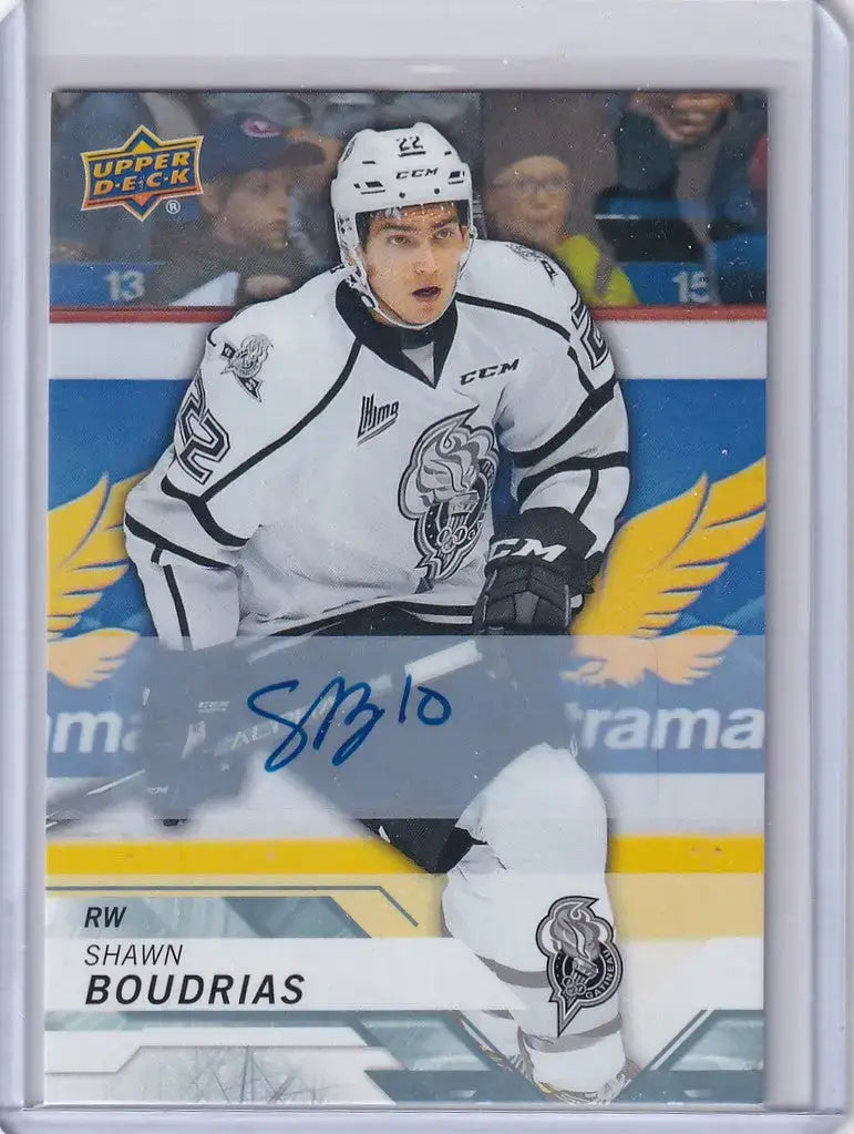 2018-19 Upper Deck CHL Auto #44 Shawn Boudrias Gatineau Olypiques