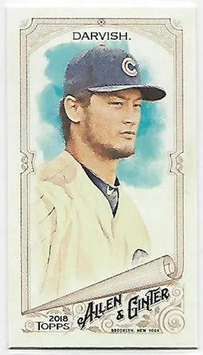 Original gloss 2018 Allen and Ginter Mini Yu Darvish NM-MT Cubs baseball card