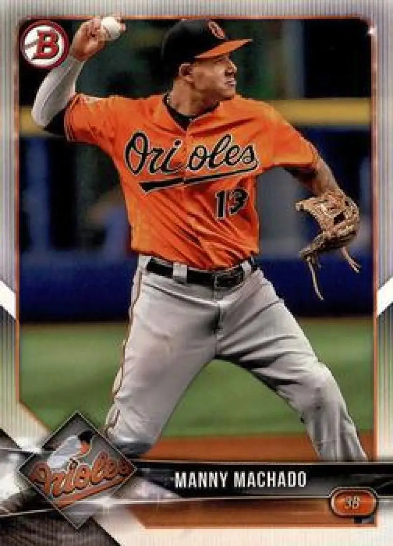 2018 Bowman #28 Manny Machado NM-MT Orioles ID:10920 - Baseball Card Single