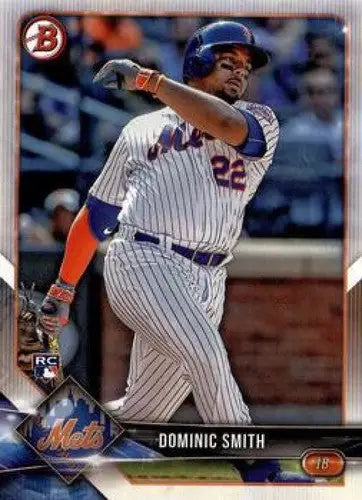 2018 Bowman #55 Dominic Smith NM-MT RC Rookie Mets - Baseball Card Single