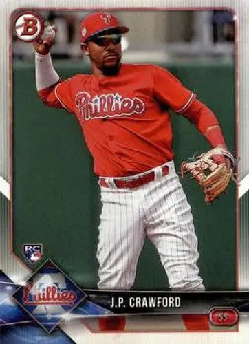 2018 Bowman #71 J.P. Crawford NM-MT RC Rookie Phillies ID:10941 - Baseball Card Single