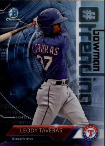 2018 Bowman #BowmanTrending ##-LT Leody Taveras NM-MT Rangers - Baseball Card Single