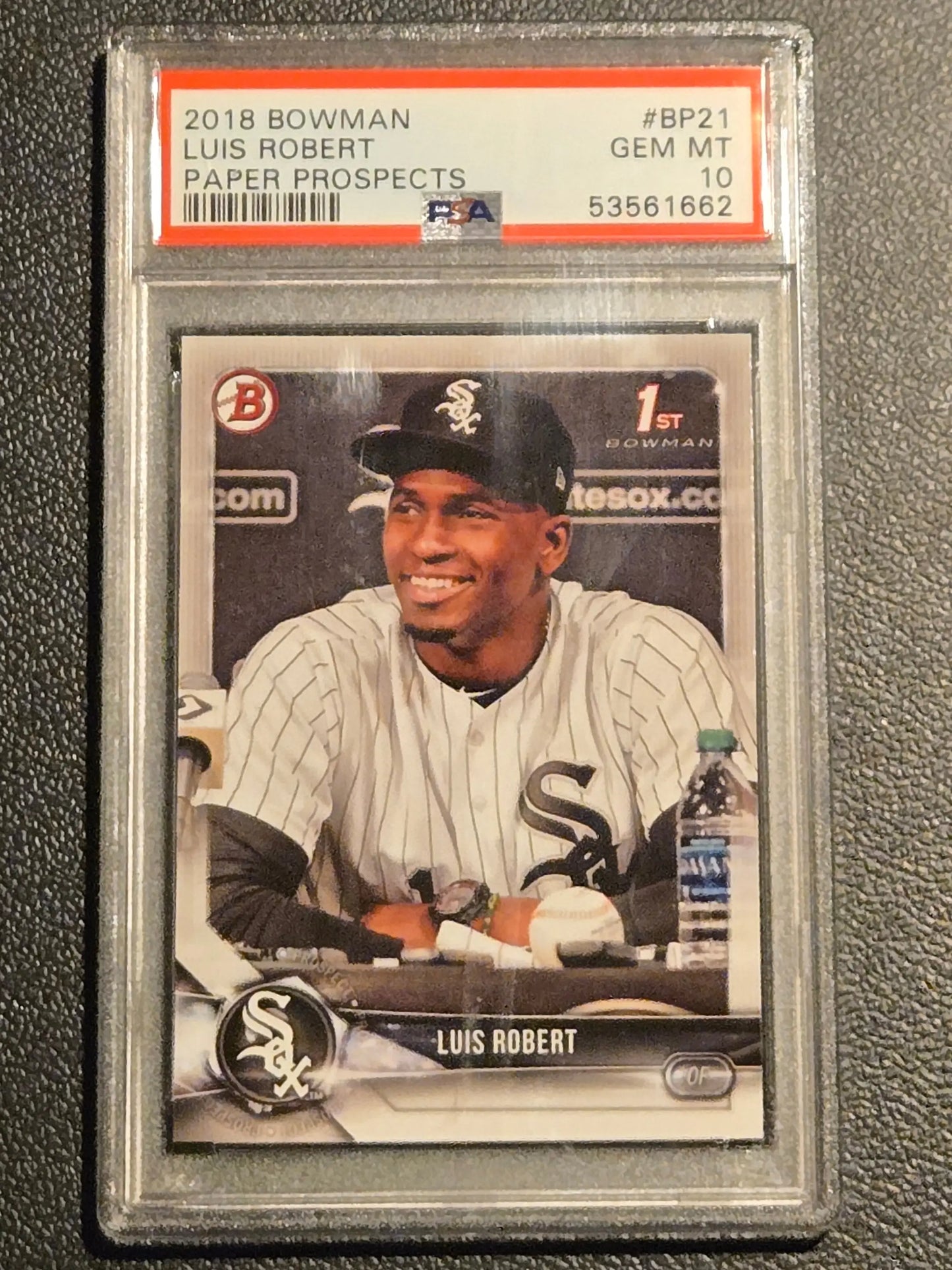 2018 Bowman #BP21 Luis Robert Prospects PSA 10 - Baseball Card Single
