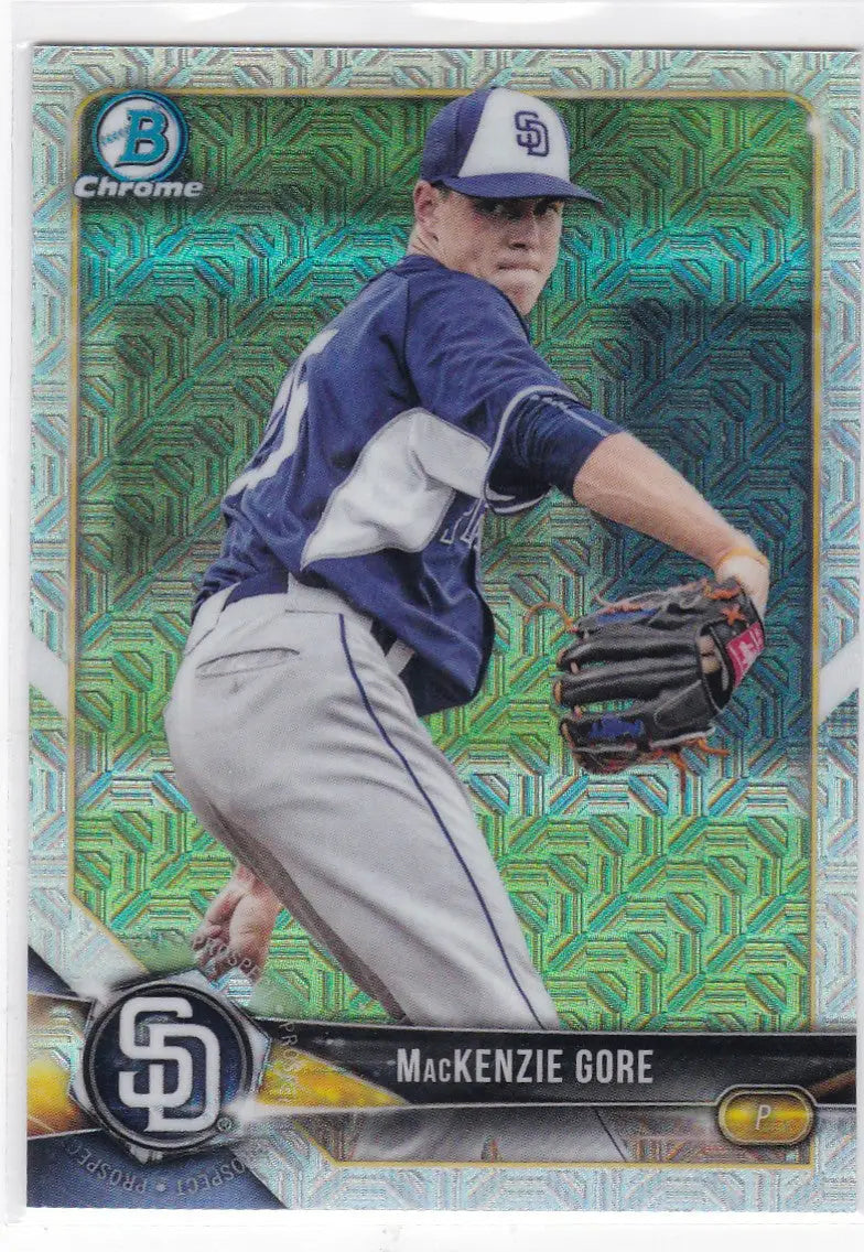 2018 Bowman Chrome MOJO #BCP131 Mackenzie Gore San Diego Padres