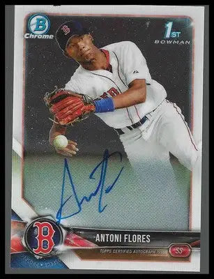 2018 Bowman Chrome Prospects Autographs #BCPA-AF Antoni Flores - Baseball Card Single