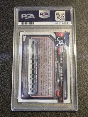 2018 Bowman Chrome Prospects Autographs Brett Cumberland PSA 10 - Baseball Card Single