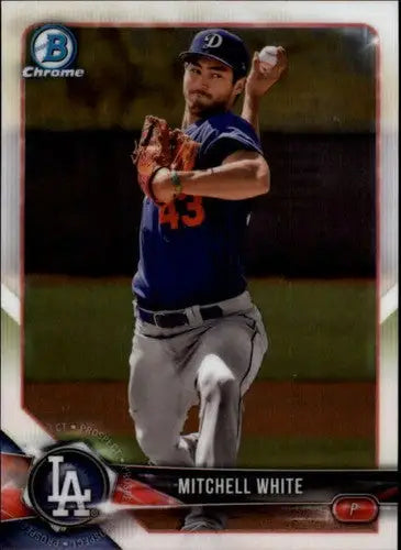 2018 Bowman Chrome Prospects #BCP103 Mitchell White NM-MT Dodgers - Baseball Card Single