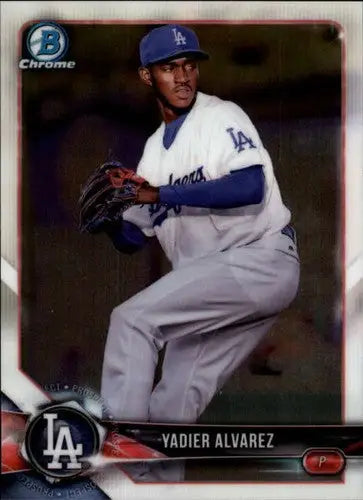 2018 Bowman Chrome Prospects #BCP22 Yadier Alvarez NM-MT Dodgers - Baseball Card Single