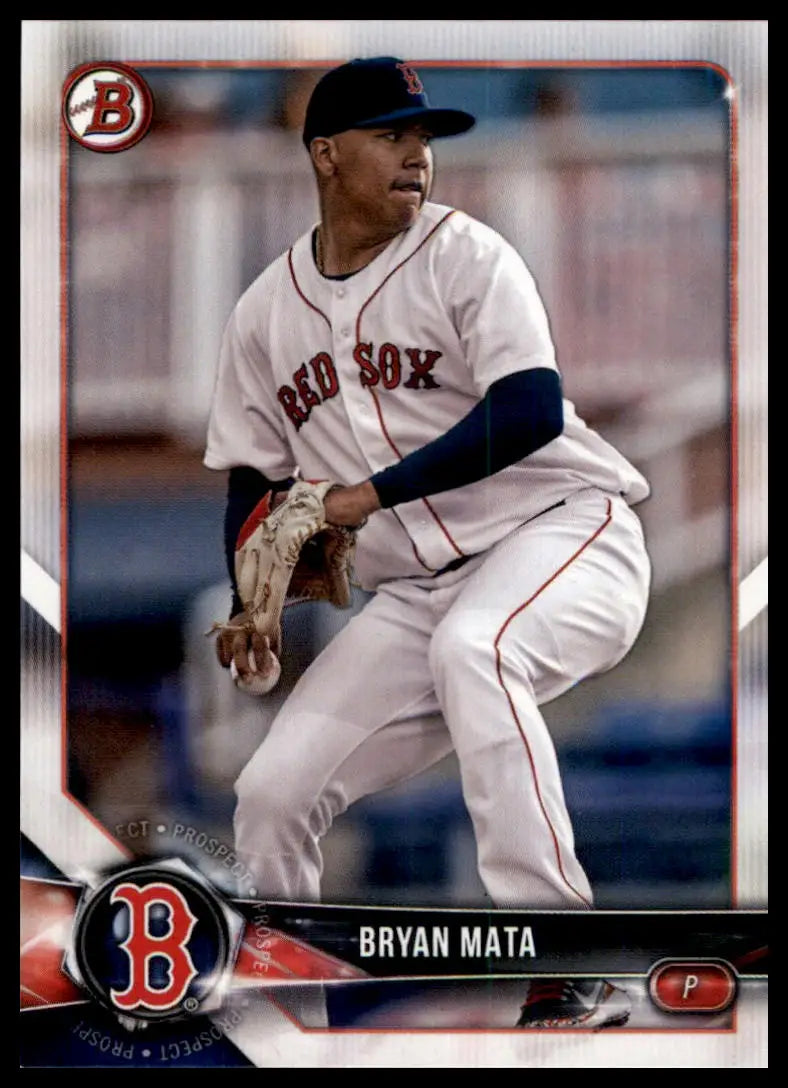 2018 Bowman Draft Bryan Mata BD-172 Boston Red Sox NM - Baseball Card Single