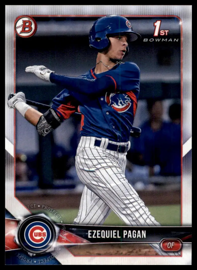 2018 Bowman Draft Ezequiel Pagan BD-106 Chicago Cubs NM - Baseball Card Single