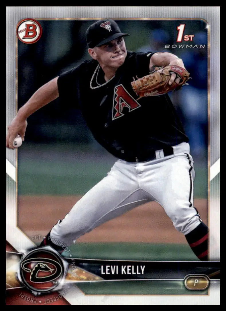 2018 Bowman Draft Levi Kelly BD-102 Arizona Diamondbacks NM - Baseball Card Single