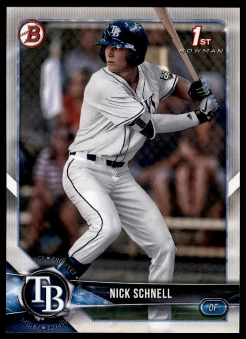 2018 Bowman Draft Nick Schnell BD-44 Tampa Bay Rays NM - Baseball Card Single