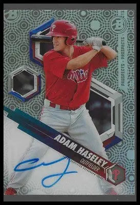 2018 Bowman High Tek - Prospects Autograph #PHT-AH Adam Haseley - Baseball Card Single