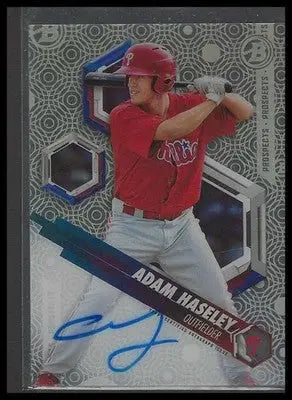 2018 Bowman High Tek - Prospects Autograph #PHT-AH Adam Haseley Near Mint
