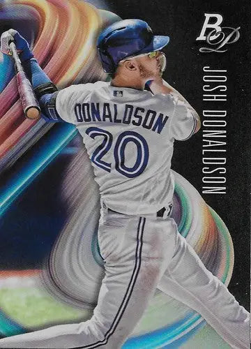 2018 Bowman Platinum Josh Donaldson baseball card with original gloss featuring Blue Jays