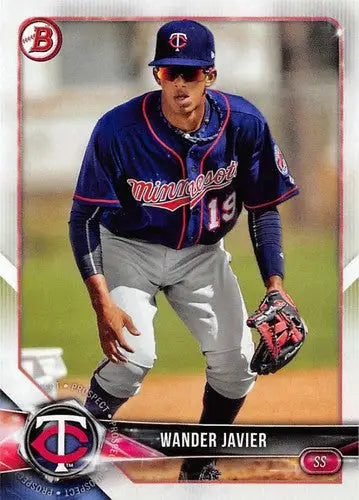Original gloss Baseball card BP134 Wander Javier Bowman Prospects 2018 Twins