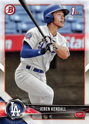 2018 Bowman Prospects #BP23 Jeren Kendall NM-MT Dodgers - Baseball Card Single