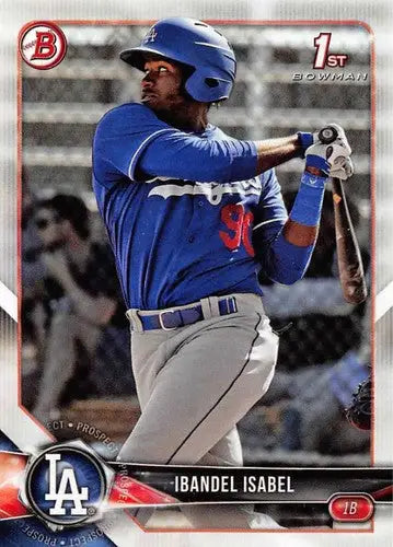 2018 Bowman Prospects #BP47 Ibandel Isabel NM-MT Dodgers - Baseball Card Single