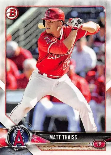2018 Bowman Prospects #BP61 Matt Thaiss NM-MT Angels - Baseball Card Single
