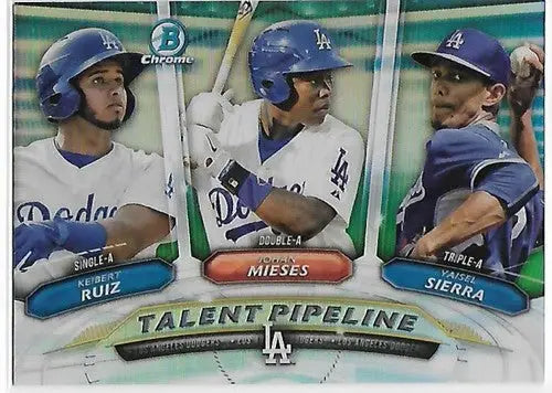 2018 Bowman Talent Pipeline #TP-LAD Yaisel Sierra/Johan Mieses/Keibert Ruiz NM-M - Baseball Card Single