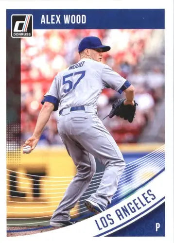 2018 Donruss #129 Alex Wood NM-MT Dodgers - Baseball Card Single