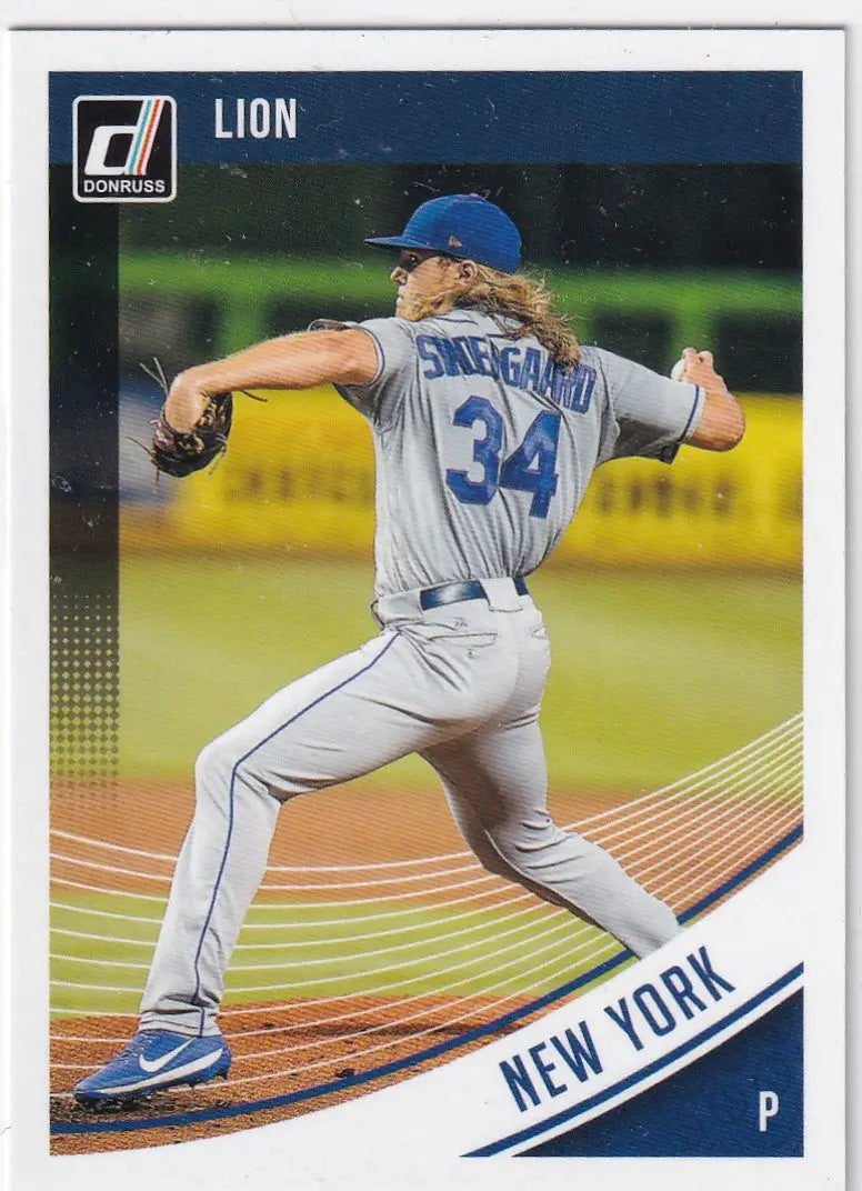 2018 DONRUSS #144 NOAH SYNDERGAARD- NEW YORK METS - Baseball Card Single