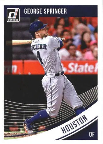 2018 Donruss #168 George Springer NM-MT Astros ID:10678 - Baseball Card Single