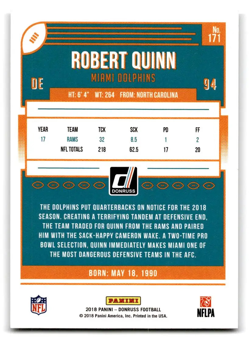 2018 Donruss #171 Robert Quinn - Football Card Single