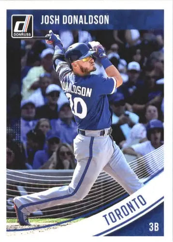 Josh Donaldson baseball card from 2018 Donruss Blue Jays with original gloss