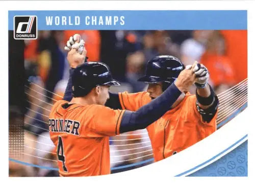 2018 Donruss #218 Carlos Correa/George Springer NM-MT Astros ID:10887 - Baseball Card Single