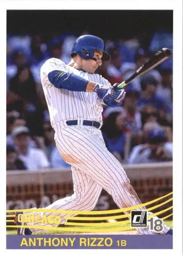 2018 Donruss #225 Anthony Rizzo NM-MT Cubs Retro 1984 ID:10518 - Baseball Card Single