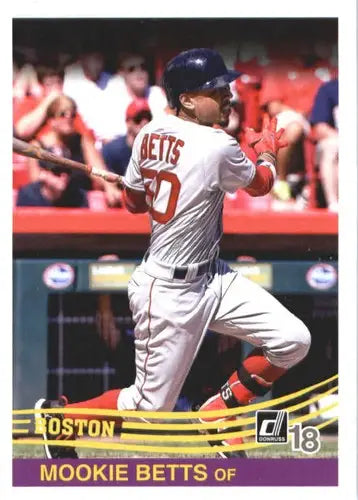 2018 Donruss #226 Mookie Betts NM-MT Red Sox Retro 1984 - Baseball Card Single