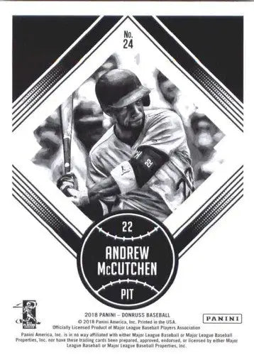 Original gloss Andrew McCutchen baseball card 2018 Donruss Diamond King Pirates