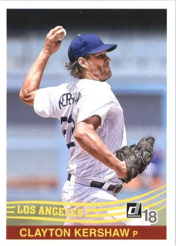 2018 Donruss #244 Clayton Kershaw NM-MT Dodgers Retro 1984 - Baseball Card Single