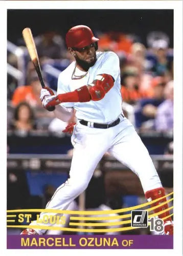 2018 Donruss #246 Marcell Ozuna NM-MT Cardinals Retro 1984 - Baseball Card Single