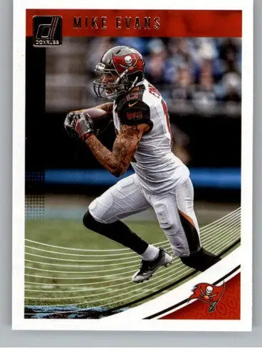 Original gloss Mike Evans football card from 2018 Donruss Buccaneers collection