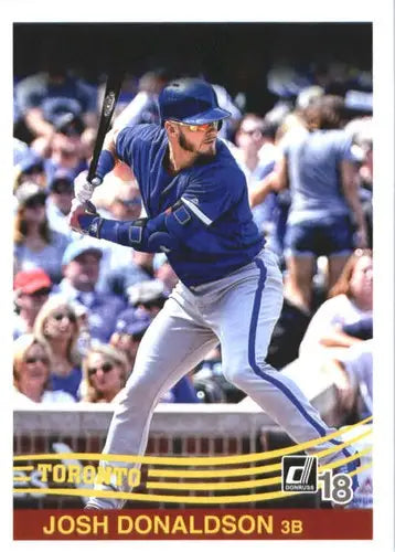 Original gloss Josh Donaldson baseball card 2018 Donruss Blue Jays Retro 1984