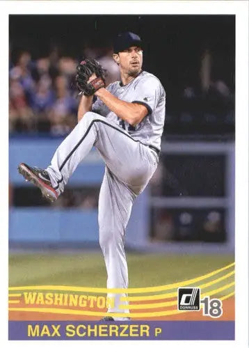 2018 Donruss #269 Max Scherzer NM-MT Nationals Retro 1984 - Baseball Card Single